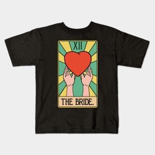 The Bride Wedding Tarot Card Funny Kids T-Shirt